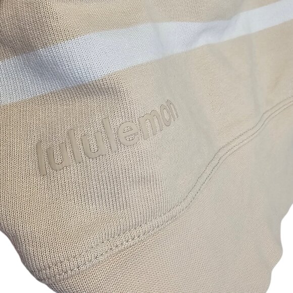 Lululemon Perfectly Oversized Cropped Crew Neck Sweater, Striped - Picture 3 of 6